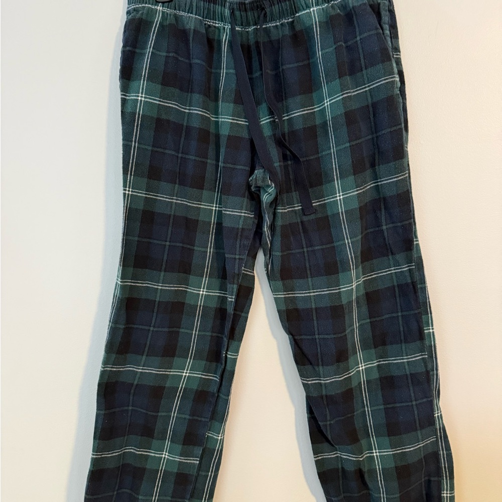 Old Navy Dark Green and NavyCheckered PJ pants Women’s Medium